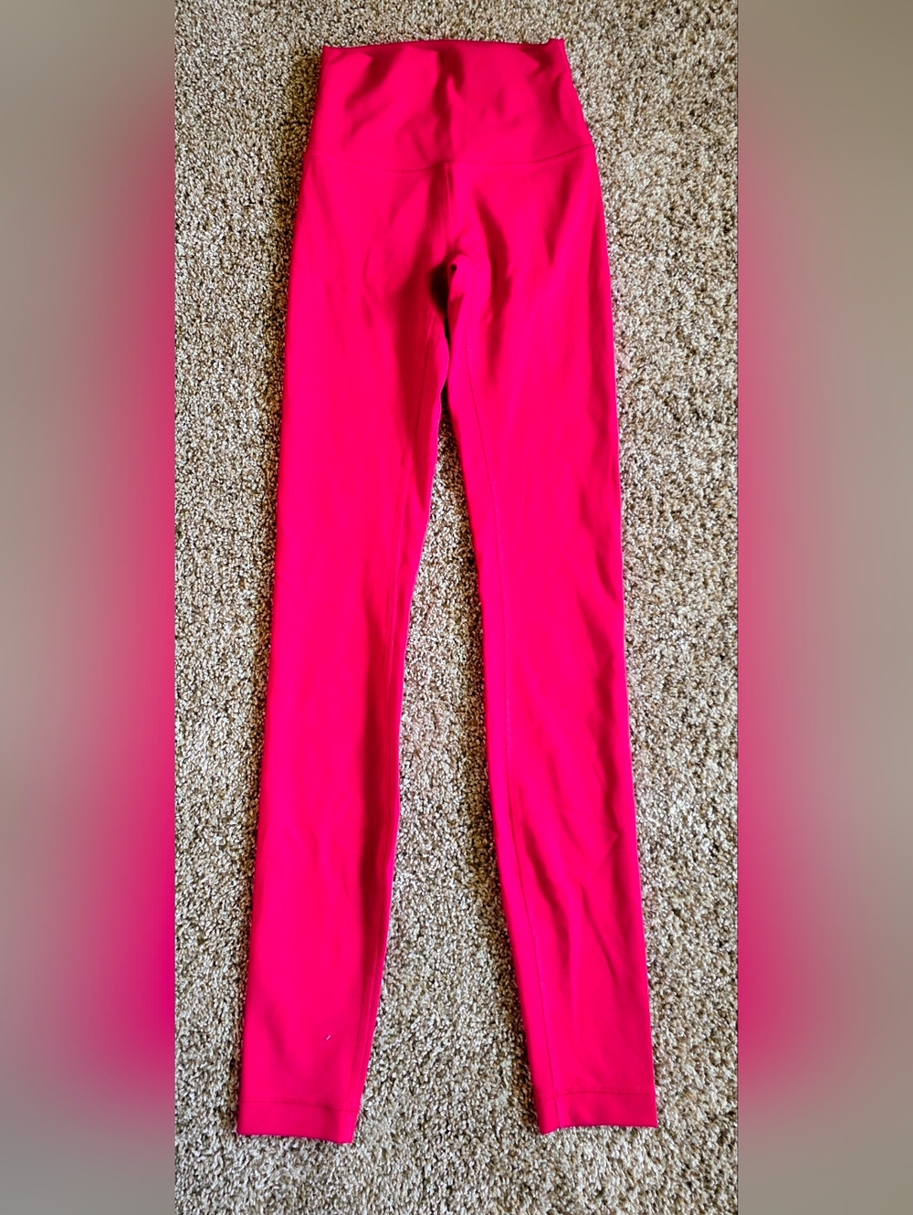 Lululemon Wunder Train Bright Pink High-Waist Leggings